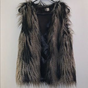 Faux fur vest